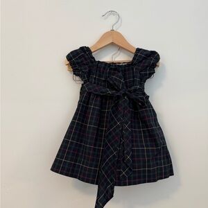 Vintage Ralph Lauren Navy Plaid Dress